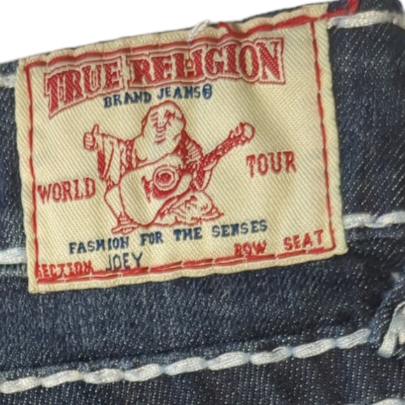 True Religion Joey Blue Denim capris Size 28 - Picture 12 of 16